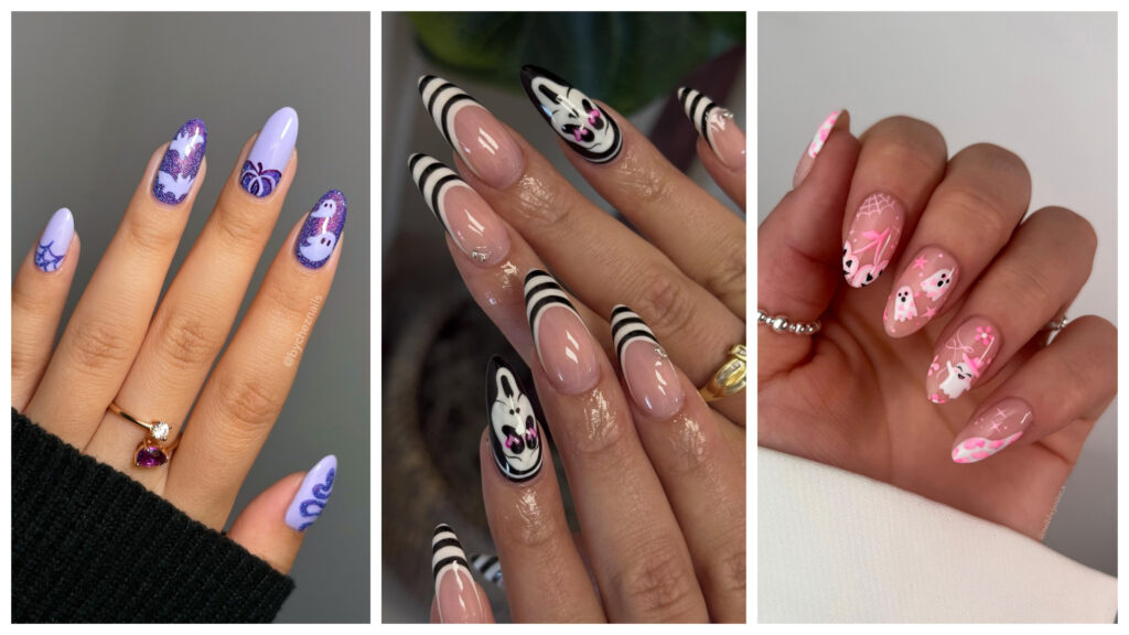 45 Eerie-Chic Ghost Face Halloween Nails That Put the Boo in Beautiful
