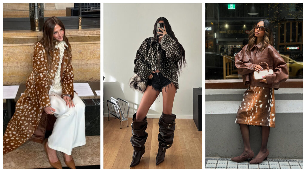19 Chic Deer Print Outfits That Are Major Fashion Wins This Fall