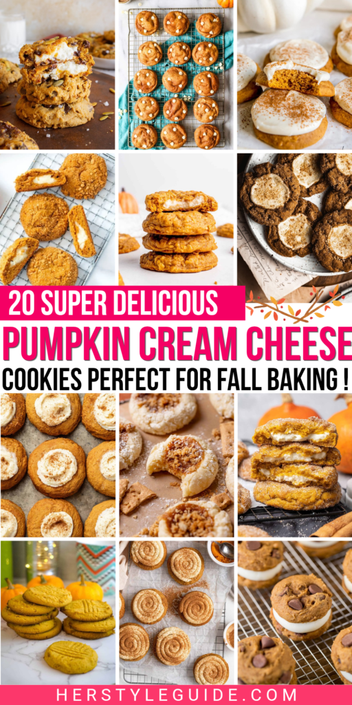 20 DECADENT PUMPKIN CREAM CHEESE COOKIES
