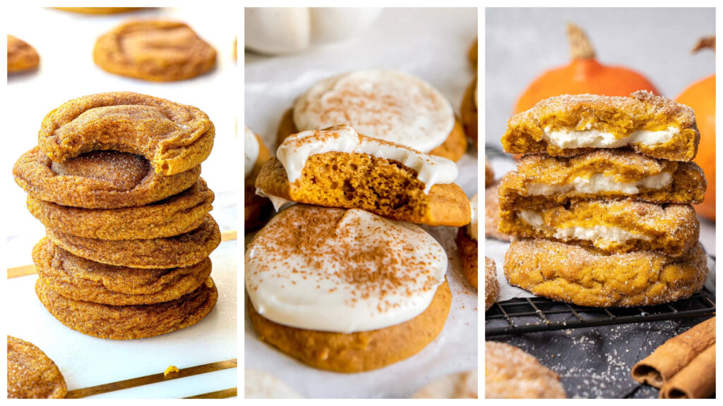 19 SOFT & CHEWY PUMPKIN SNICKERDOODLE COOKIES FOR FALL